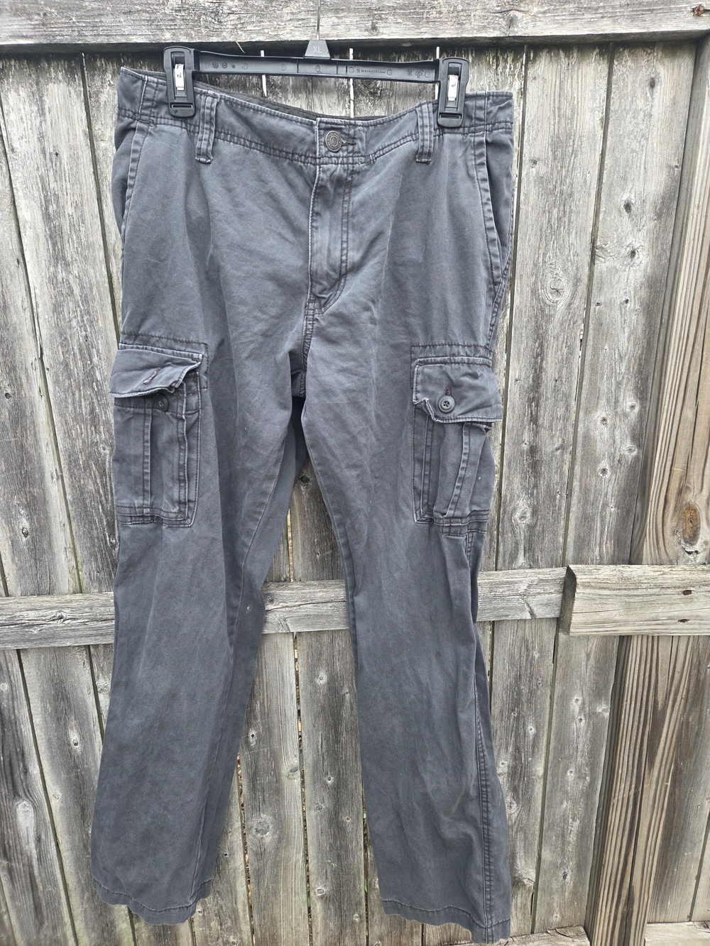 Old Navy Men's Charcoal Gray Cargo Pants